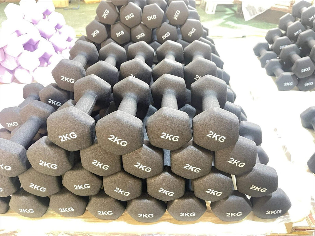 Neoprene Dumbbell Pair – Cast Iron Core Non-Slip Weights 0.5Kg–5Kg – Home Gym UK