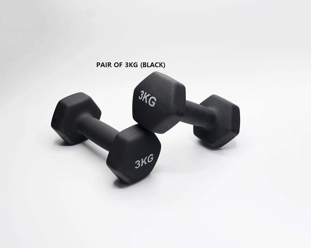 Neoprene Dumbbell Pair – Cast Iron Core Non-Slip Weights 0.5Kg–5Kg – Home Gym UK