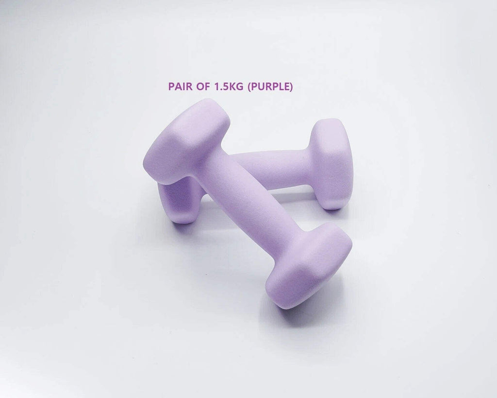 Neoprene Dumbbell Pair – Cast Iron Core Non-Slip Weights 0.5Kg–5Kg – Home Gym UK