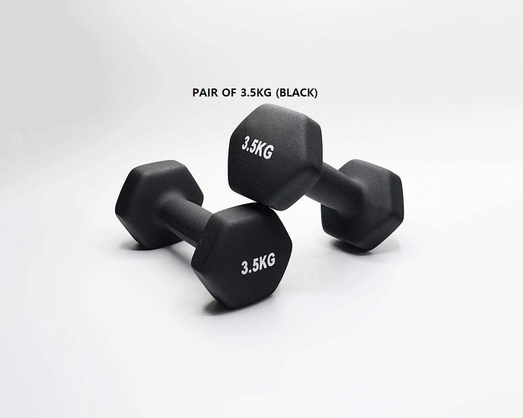Neoprene Dumbbell Pair – Cast Iron Core Non-Slip Weights 0.5Kg–5Kg – Home Gym UK